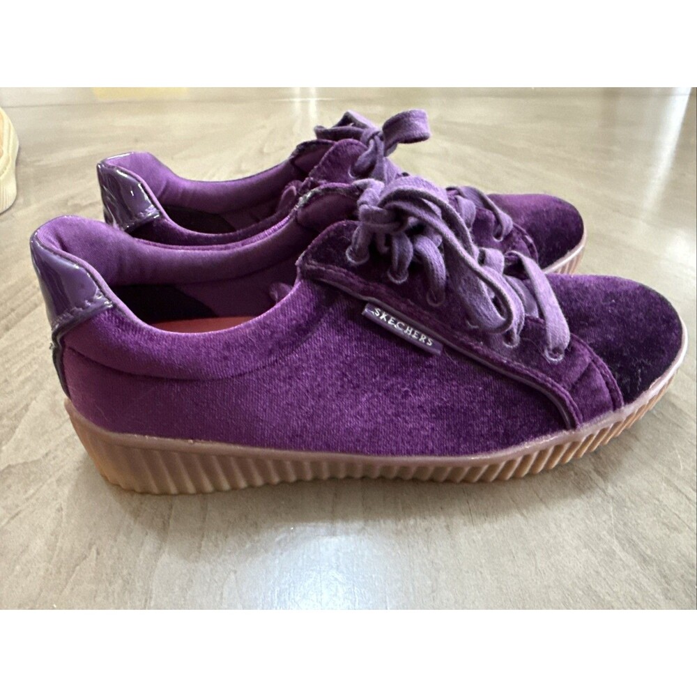 Skechers Street Rise Fit Sneakers Womens US 8 Purple Velvet Excellent SN 73682